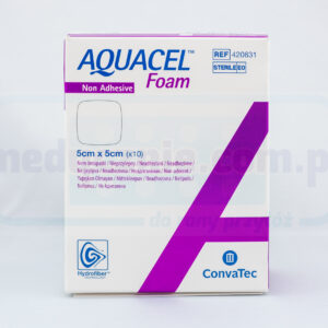 Aquacel Foam Foam Non Adhesive 5*5cm багатошарова пінопластова пов'язка 1шт